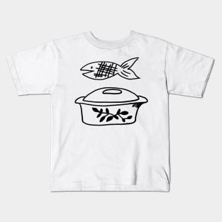 Retro Fish Dish Kids T-Shirt